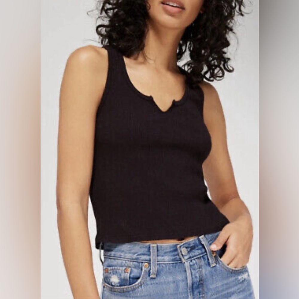 LACAUSA - Anthropologie - NWT | Roxy Tank - Sz Large | Black